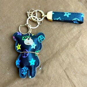 Up Cycle Bear Keychain
